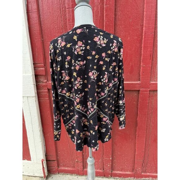 Style & Co Floral Button Blouse With adjustable sleeves Size 3x - Picture 4 of 7